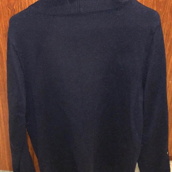 Express sweater with asymmetrical drawstring neck - Picture 2 of 5